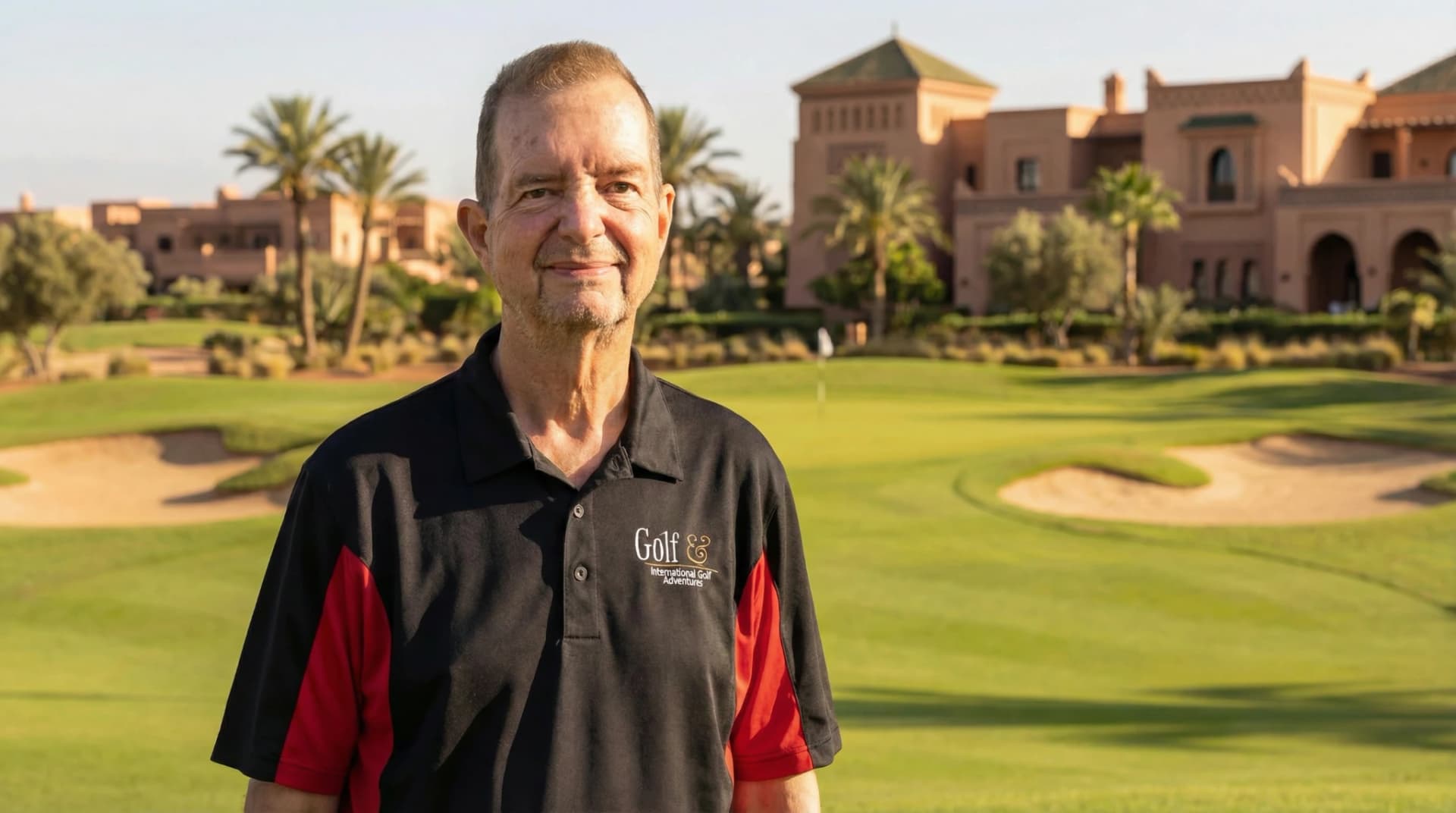 Jack McCullars PGA professional golf tour host at luxury Morocco resort course - 25 years international golf travel experience